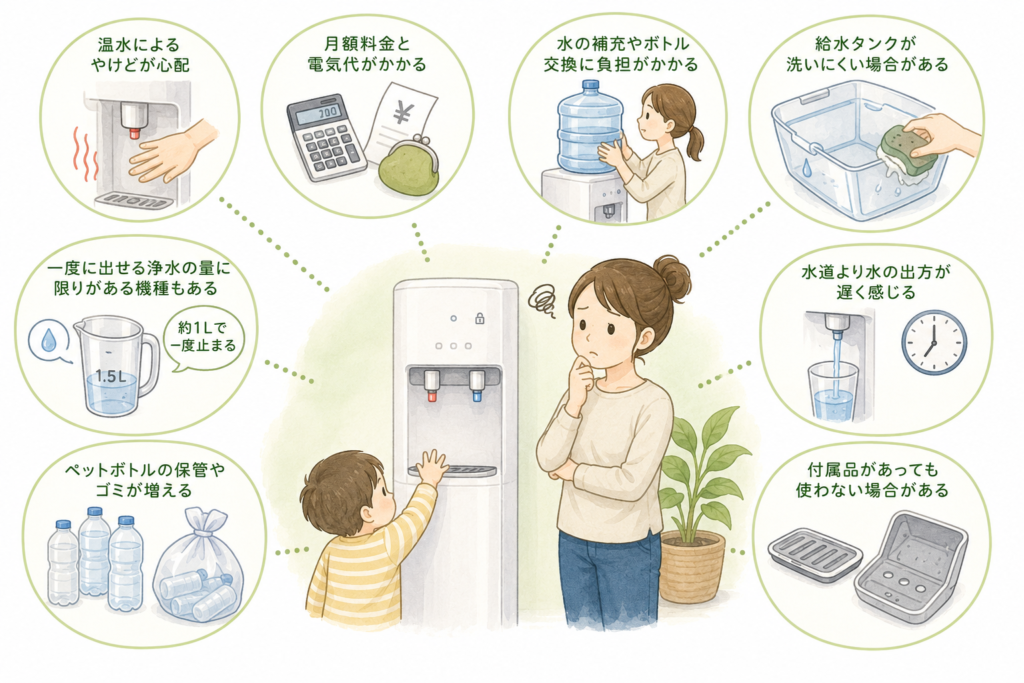 子どもがいる家庭でウォーターサーバーを使う際の心配